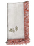 Fringe Dinner Napkin with Hand Stitched Leafs - Holiday Collection