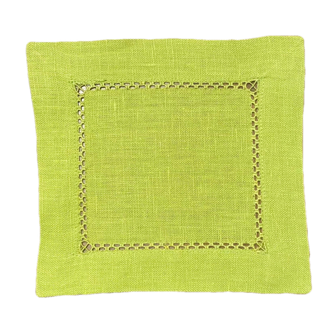 Plain Apple Open Hemstitch Cocktail Napkin