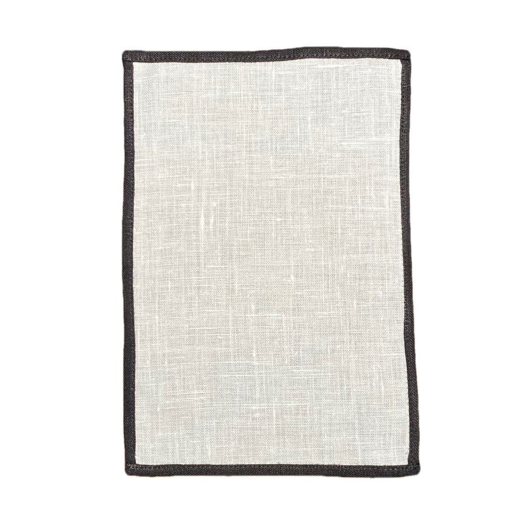 Black Fold Over Color Edge Napkin