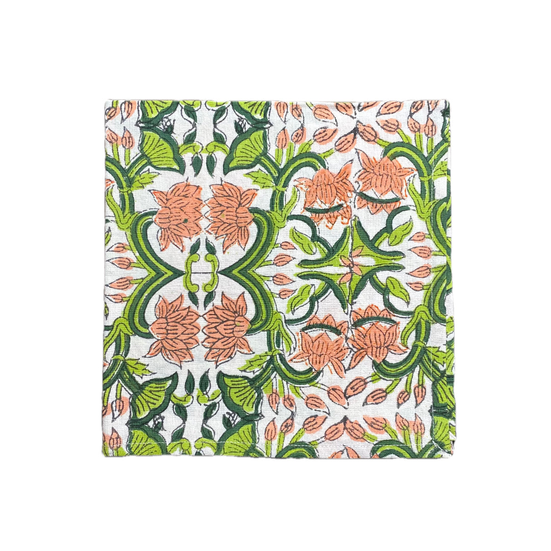 Block Print In Harvest Cloth Napkin