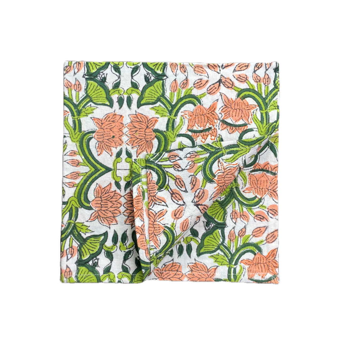 Block Print In Harvest Cloth Napkin