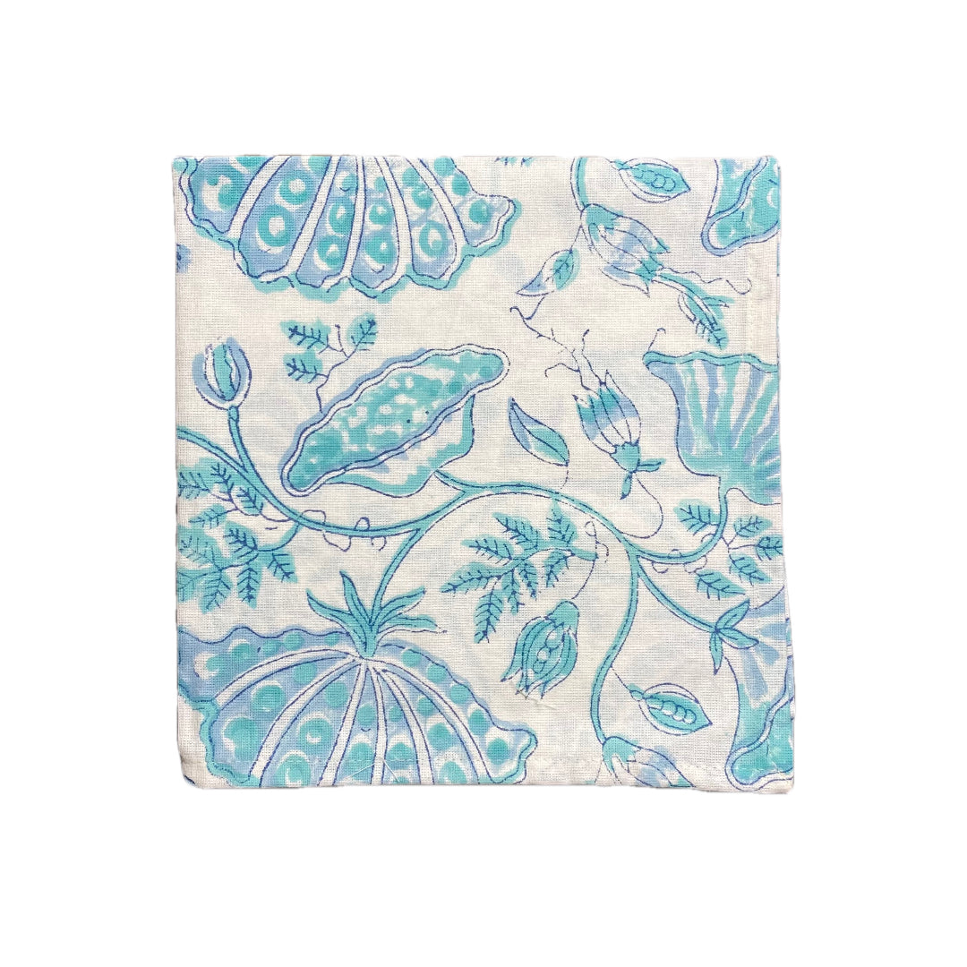 Block Print In Waters Cloth Napkin