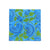 Block Print Blue on Blue Floral Cloth Napkin