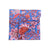 Block Print Vivid Blue and Red Cloth Napkin