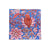 Block Print Vivid Blue and Red Cloth Napkin