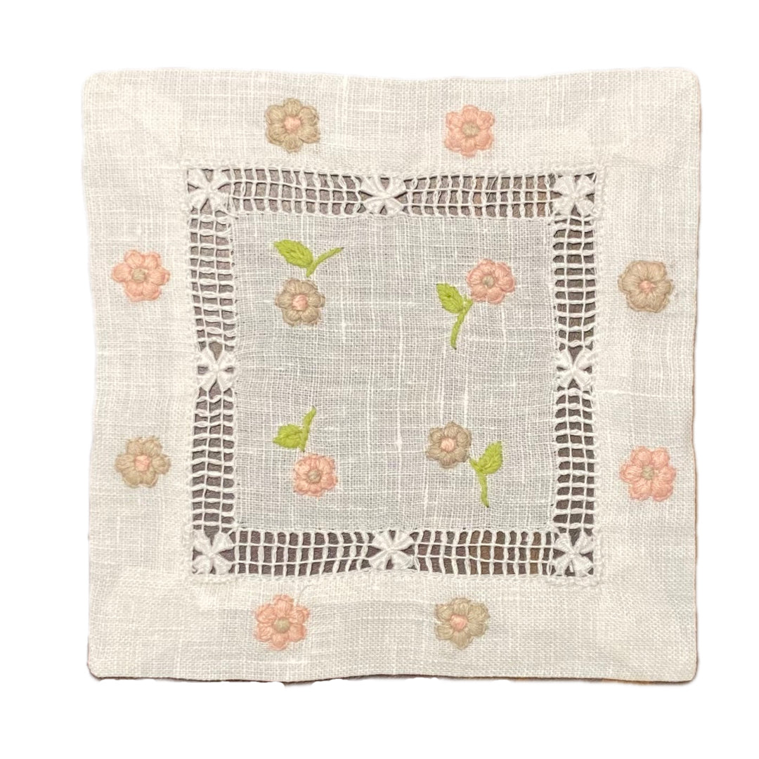 Pink and Purple Flower Daisies Cocktail Napkin