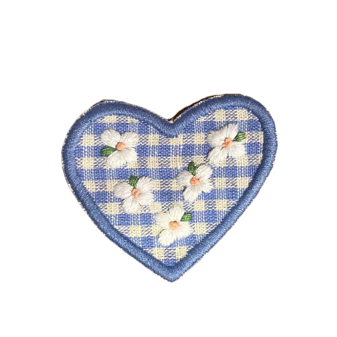 Gingham Heart Patch A