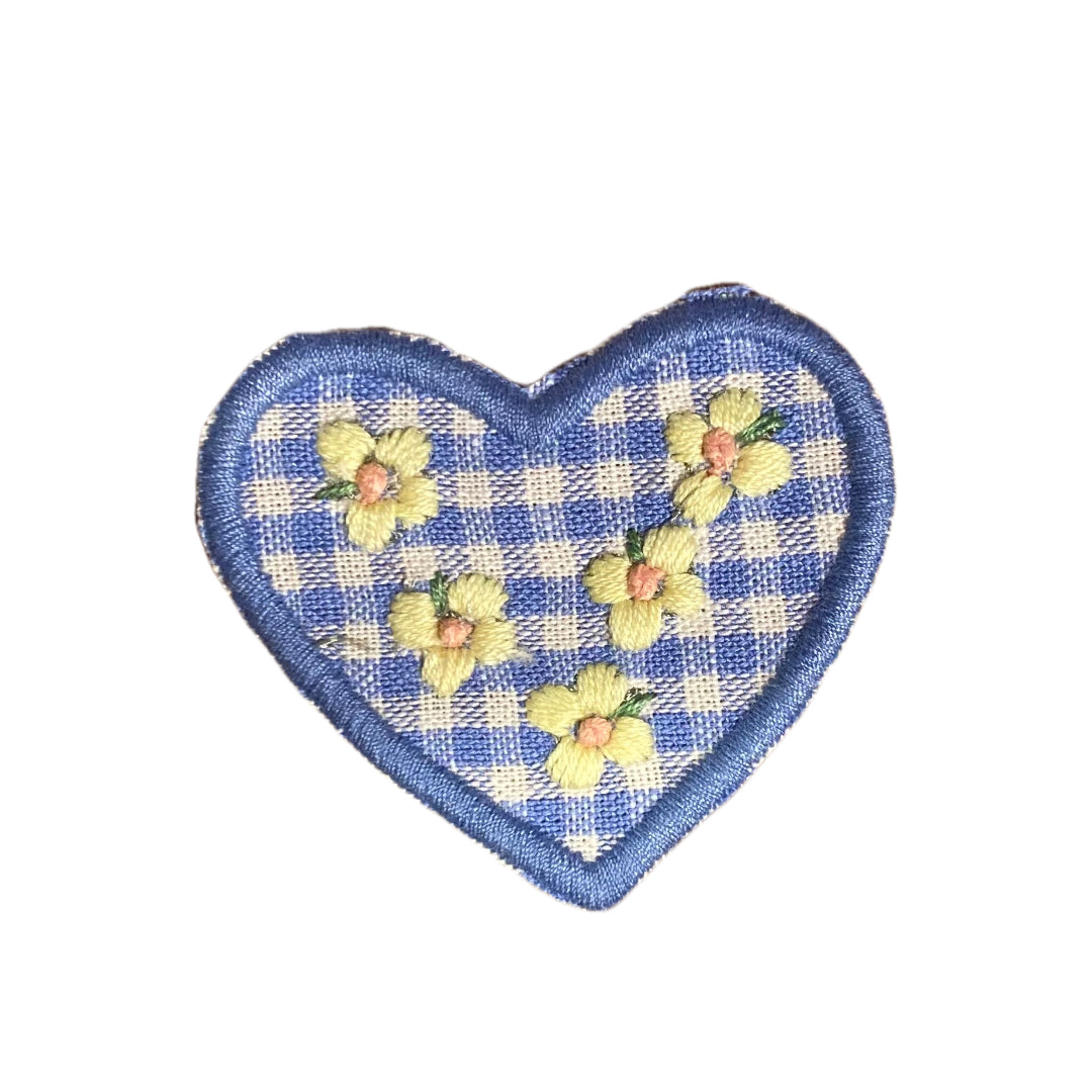 Gingham Heart Patch C