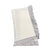 Gray Hand-Knotted Fringe Dinner Napkin
