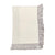 Gray Hand-Knotted Fringe Dinner Napkin