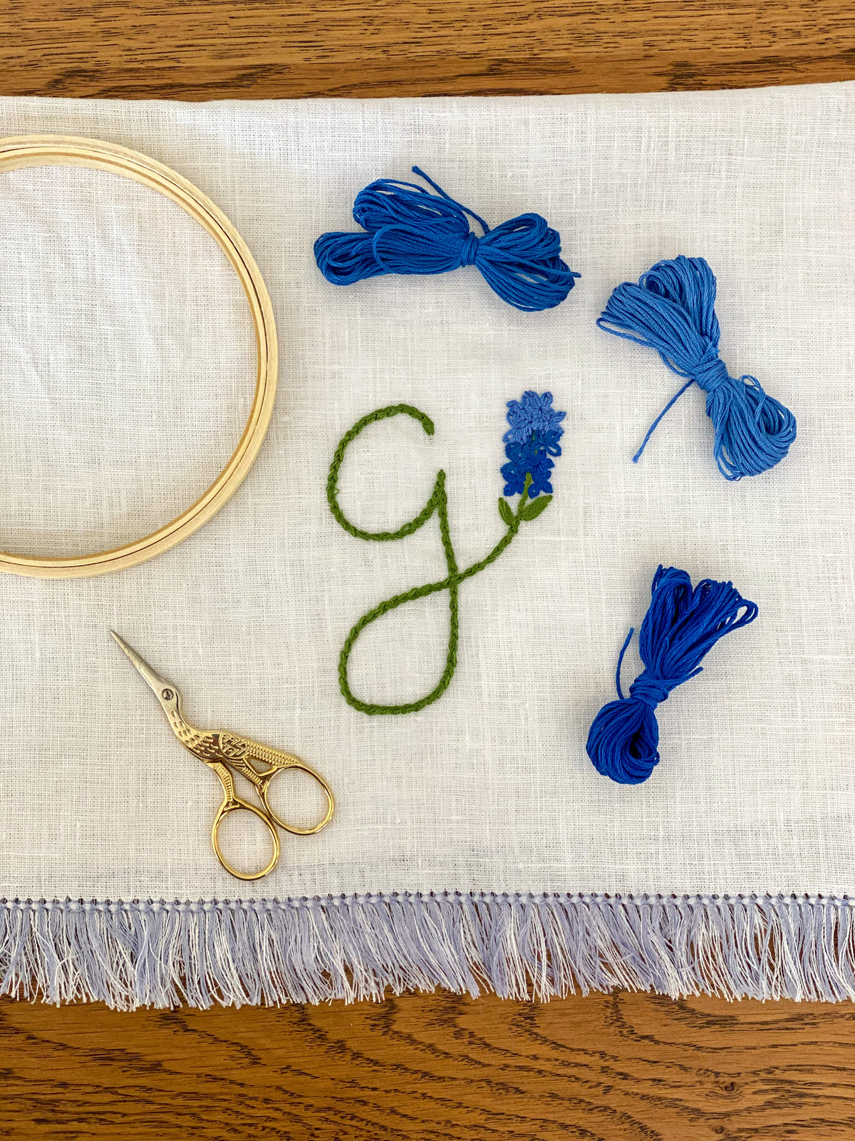 DIY Bluebonnet Hand Towel Kit