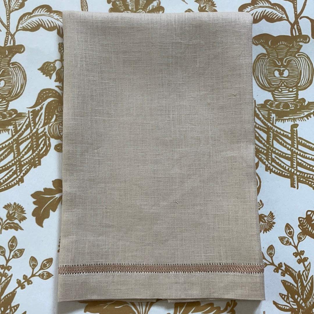 Natural on Natural Zig Zag Hand Towel