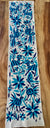 Blue tones one of a kind Otomi Tenango Table Runner