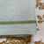Olive on Mint Zig Zag Hand Towel