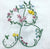 Riley’s floral letter hand towel kit