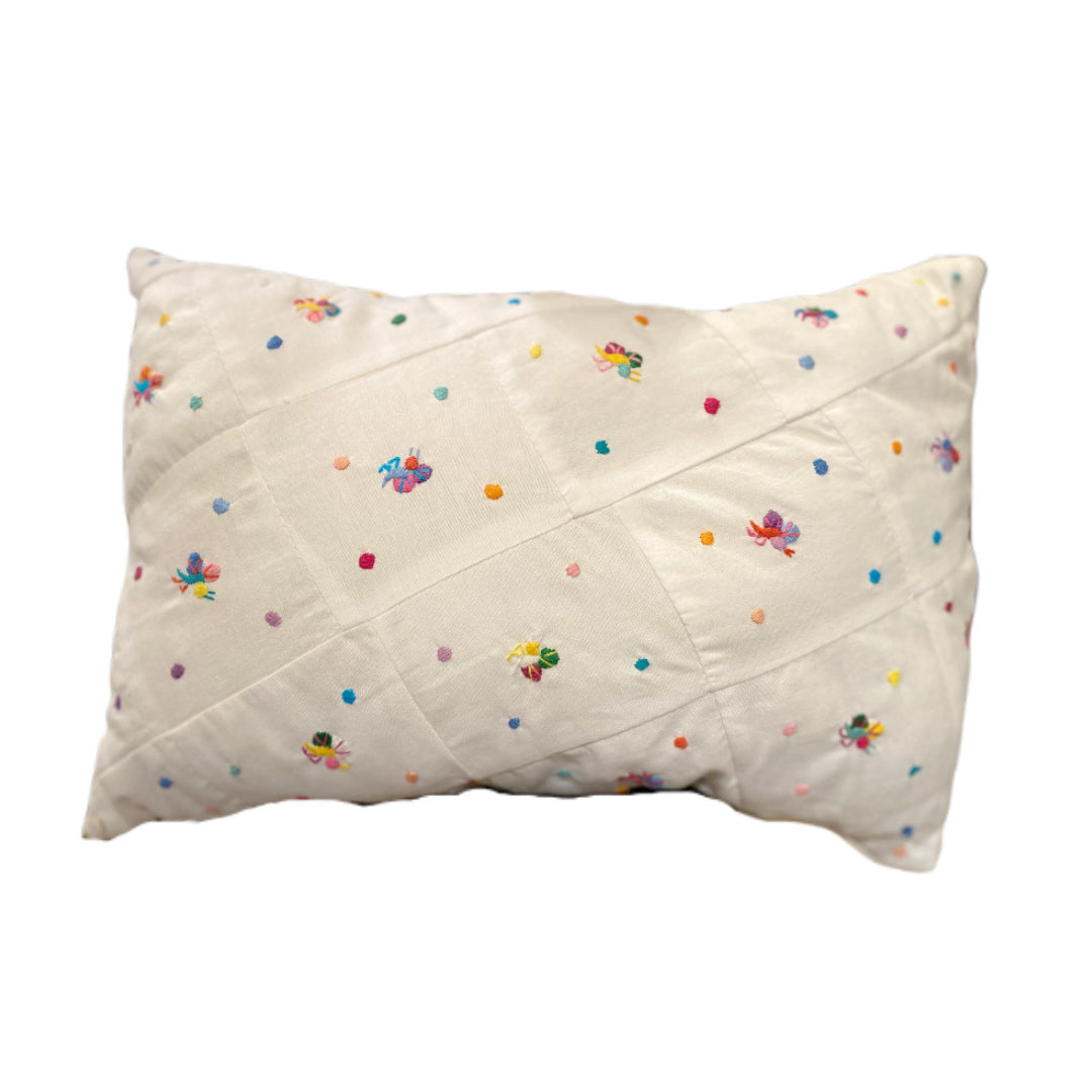 Butterflies Quilted Pillow