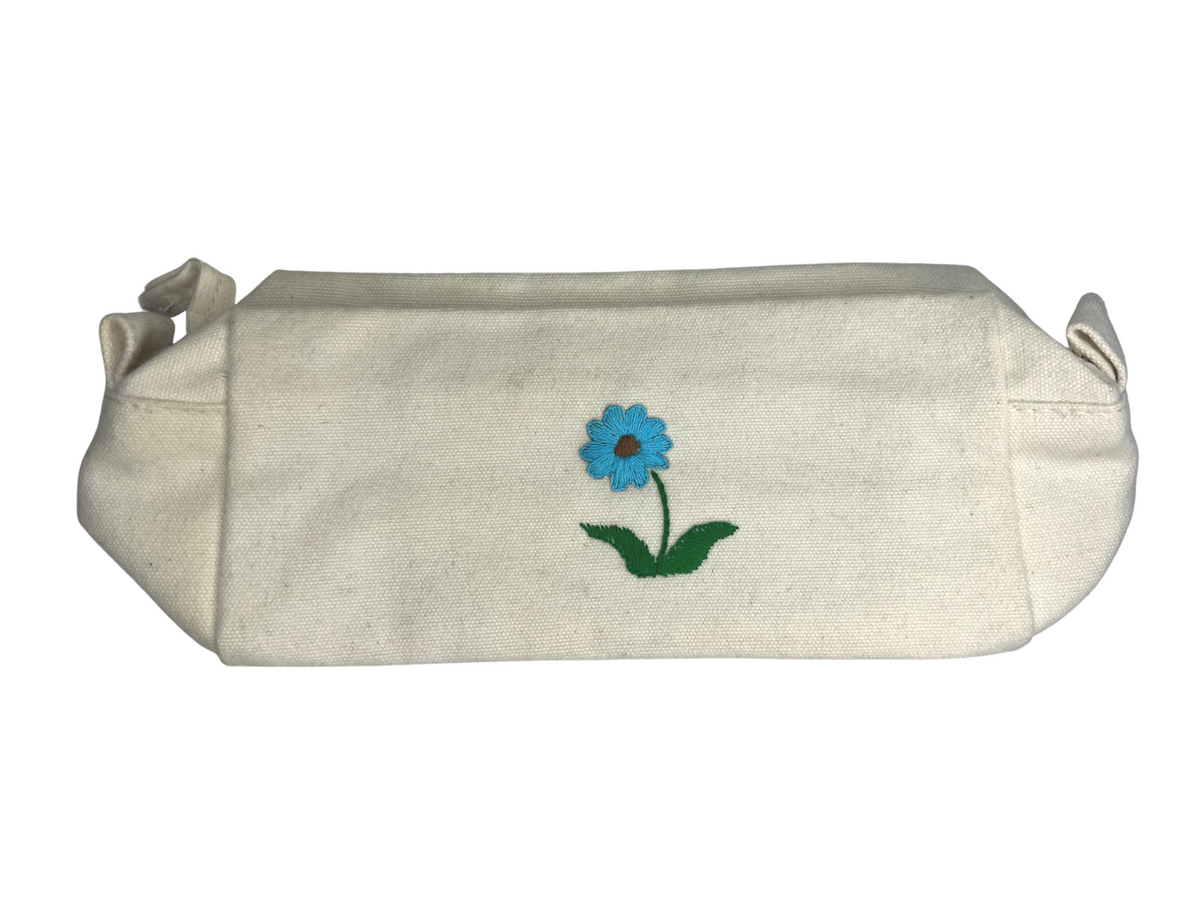 Small Embroidered Cosmetic Bag