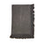 Solid Black Hand-Knotted Fringe Dinner Napkin